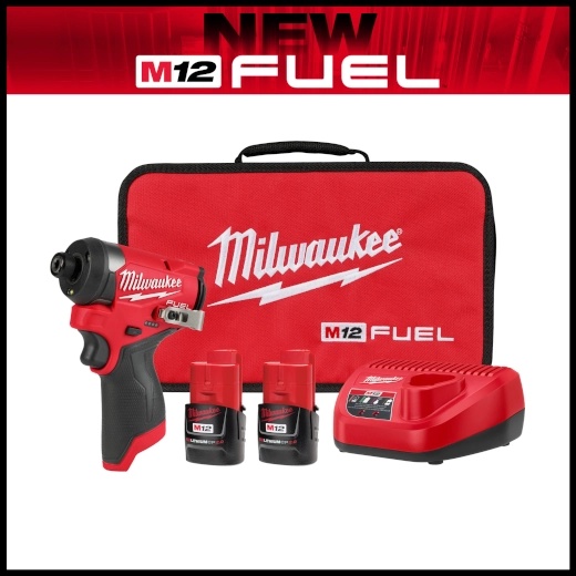 Picture of Milwaukee Electric Tool 3453-22 Milwaukee Electric Tool M12 Fuel™ 1/4" Hex Impact Driver Kit